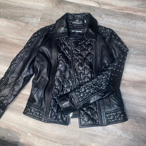 Karl Lagerfeld Leather Jacket - Picture 4 of 4